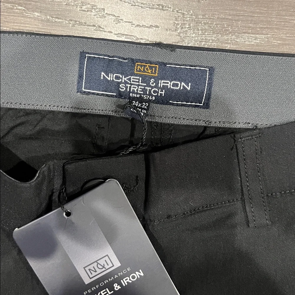 Men's Black Pants Nickel And Iron